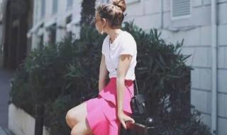 前面短后面长的裙子