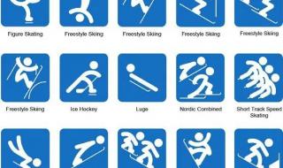 2022冬奥会项目图标大图 2022冬奥会项目图标大图